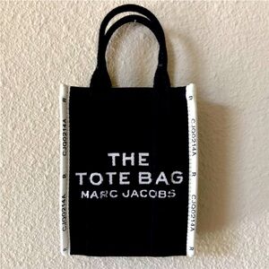 New Marc Jacobs The Tote Bag - Black/Cream